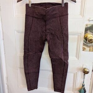 Offline by Aerie textured leggings, burgundy, heavy compression, size M